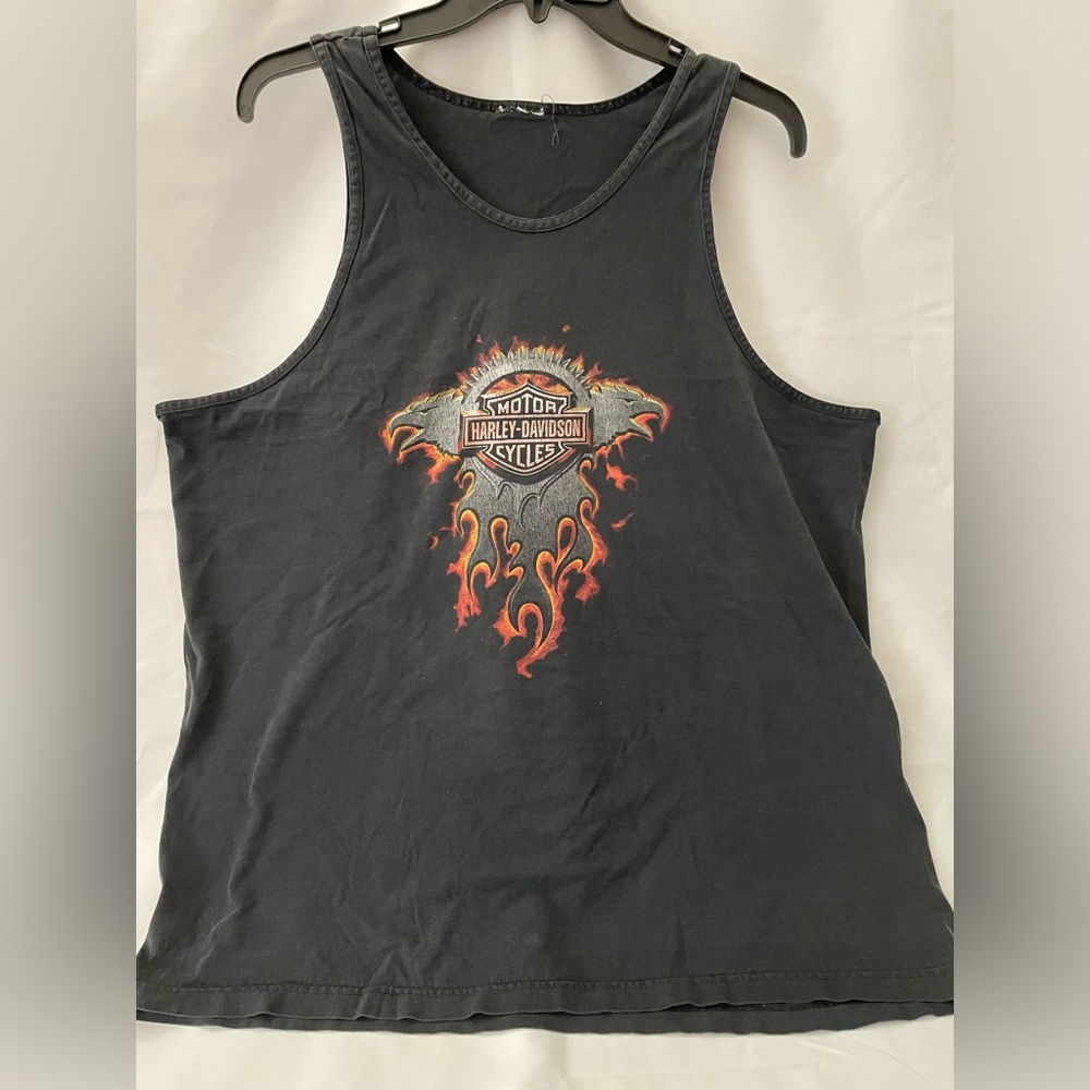 Vintage distressed, Harley Davidson, tank top men’s 2x
